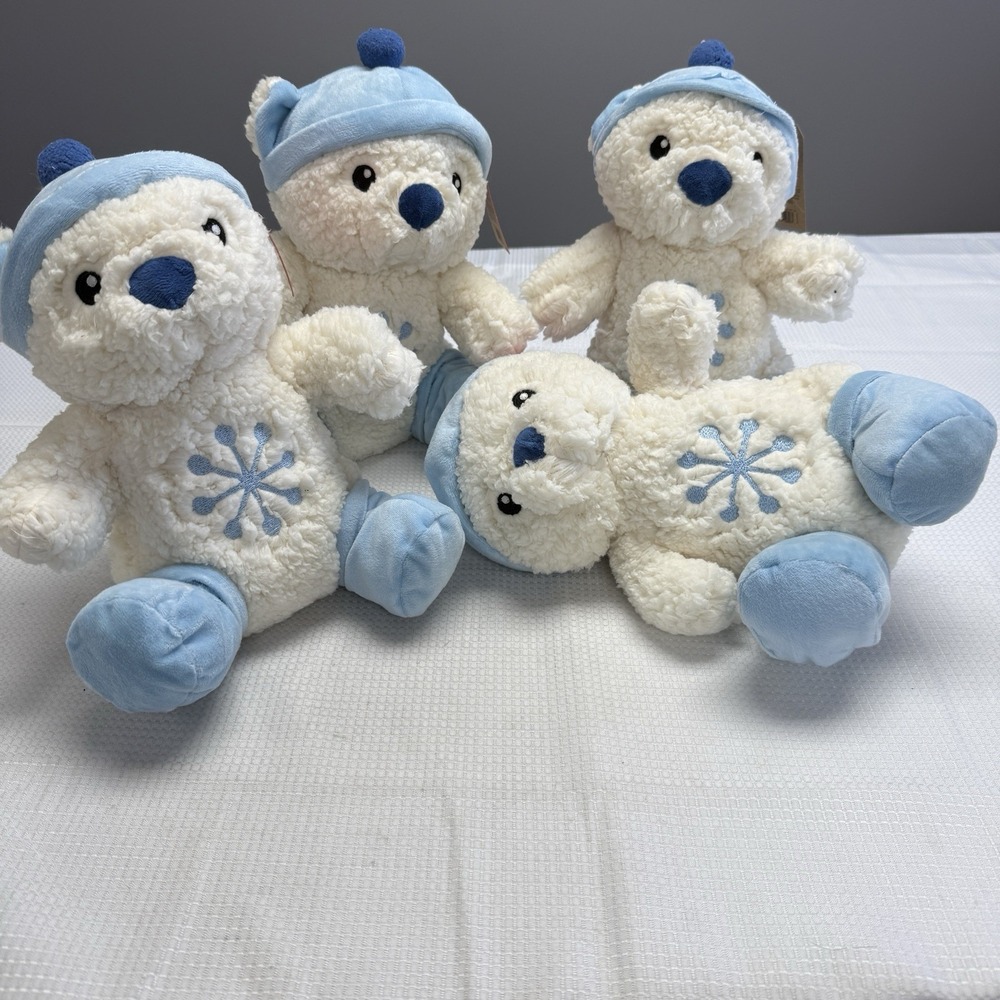 Lot Of 4 2025 Petsmart Dog Toy Stuffed Journey Bear Squeaky Chew Plush 11"‎ New
